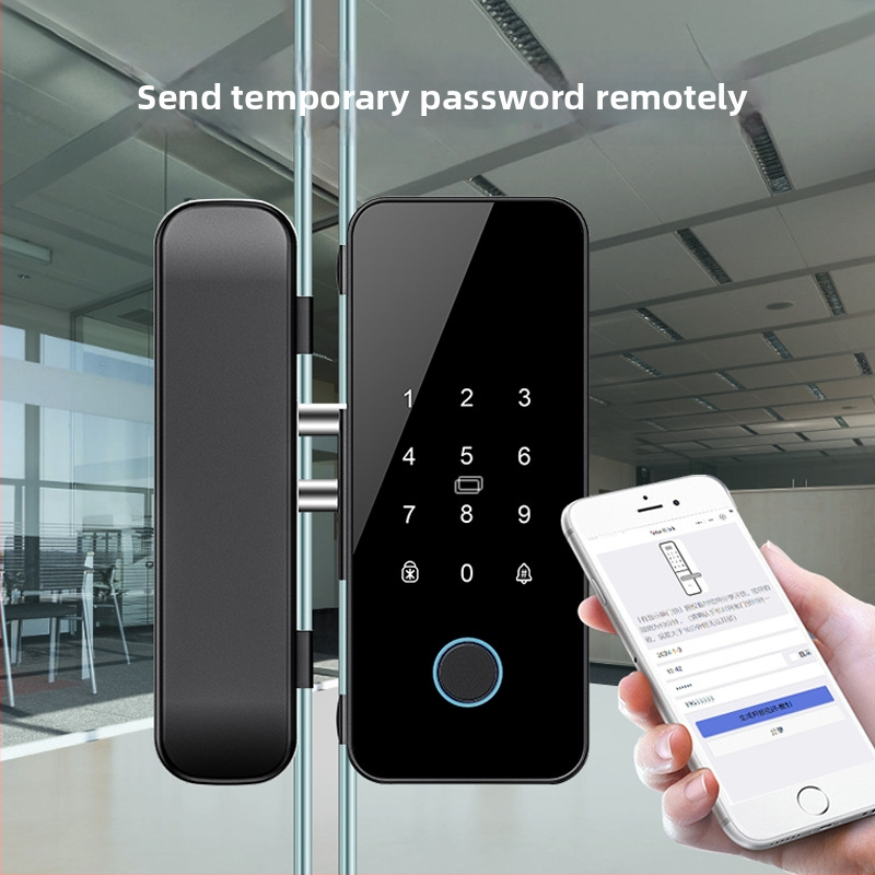 Стъклена врата: ключалка за пръстов отпечатък и парола — офис контрол на достъпа, без рамка или с рамка, едно- или двупусково отваряне; капацитет отпечатъци 100; над 200000 отключвания; време на сканиране 0.02 s