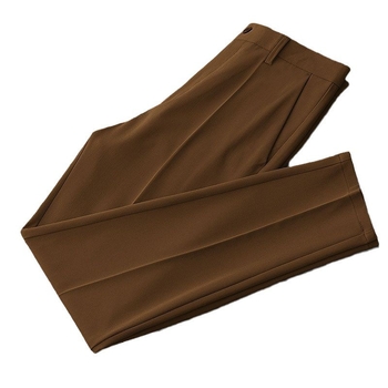 Ανδρικά επίσημα παντελόνια – Slim Fit, ίσια γραμμή, Πολυεστέρας 90% συνθετικό μείγμα, ήπια ελαστικότητα, άνοιξη και φθινόπωρο, επιχειρηματικό στυλ