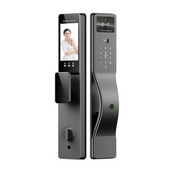 Умна брава с разпознаване по отпечатък и палмови вени, безконтактно автоматично заключване и достъп с парола за домашна охрана — съхранява до 100 отпечатъка, отключване за 0,5 s, работна температура -25 до 55 °C.