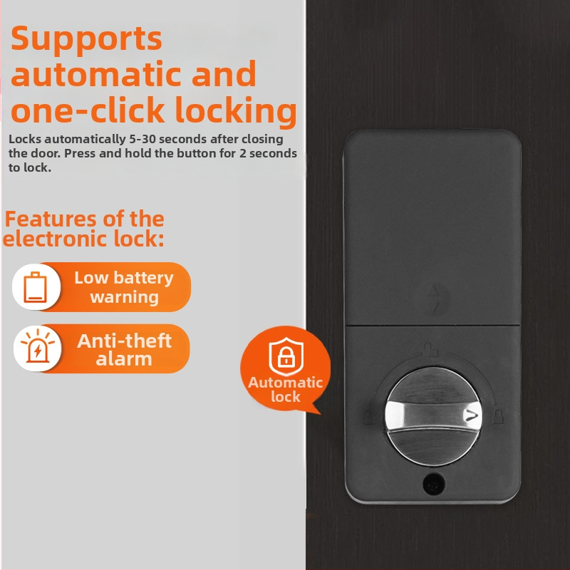 Pametna elektronička brava za interijerne drvene vrata s otiskom prsta, lozinkom i daljinskim otključavanjem (DB203; memorija otisaka: 100; >100000 otključavanja; skeniranje <0,5 s; napajanje DC)