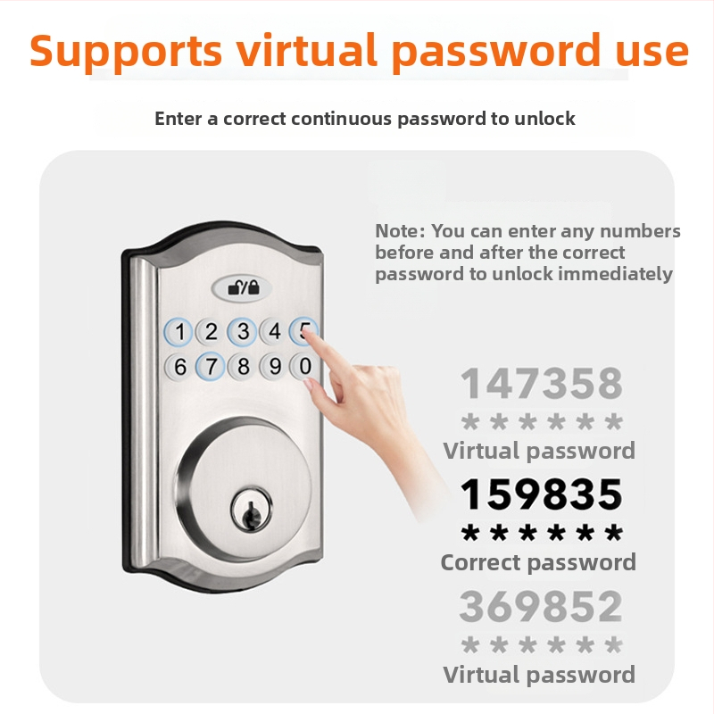 Pametna elektronička brava za interijerne drvene vrata s otiskom prsta, lozinkom i daljinskim otključavanjem (DB203; memorija otisaka: 100; >100000 otključavanja; skeniranje <0,5 s; napajanje DC)