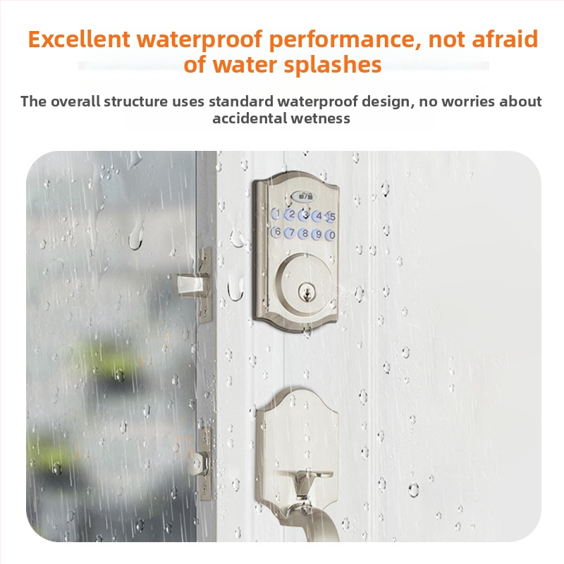 Pametna elektronička brava za interijerne drvene vrata s otiskom prsta, lozinkom i daljinskim otključavanjem (DB203; memorija otisaka: 100; >100000 otključavanja; skeniranje <0,5 s; napajanje DC)