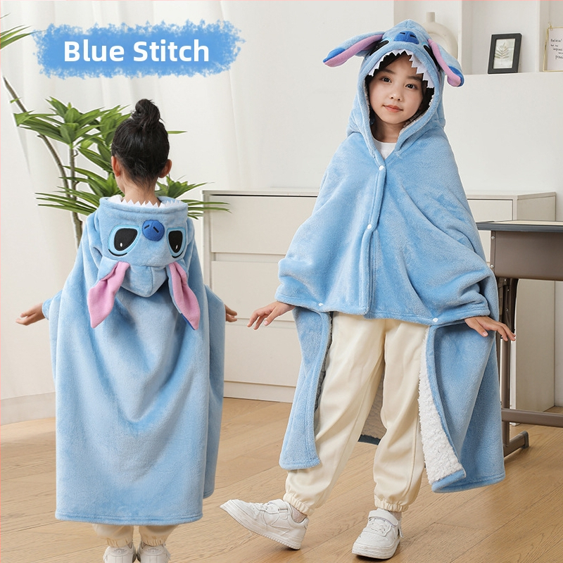 Gyerekek nappali köpeny pléd – téli vastag plüss, poliészter rost, 350 g, őszi-téli szezon, rajzfilm mintázat