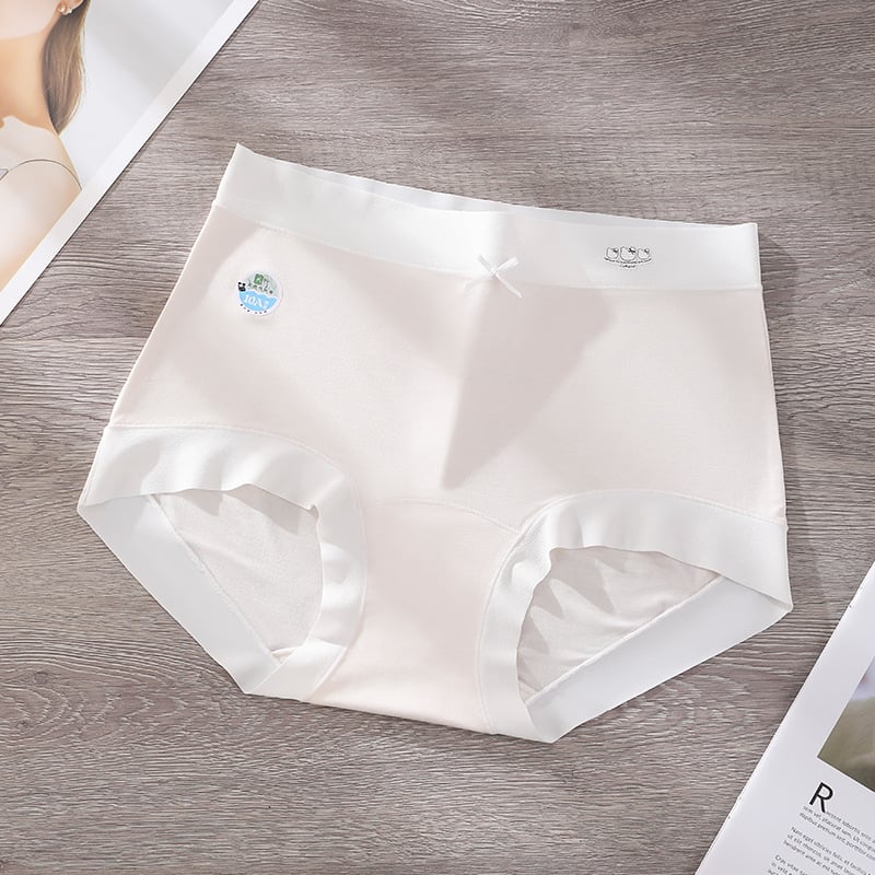 Дамски бикини с средна талия, регенерирано целулозно влакно, памучна чатална подплата, дишащи, антибактериални, бързосъхнещи