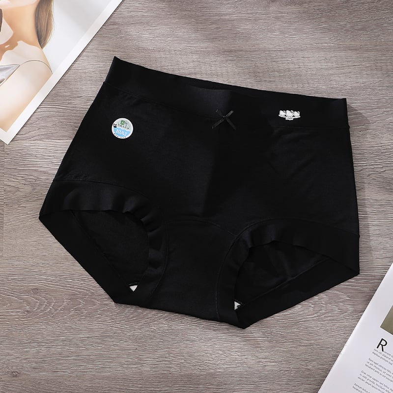 Дамски бикини с средна талия, регенерирано целулозно влакно, памучна чатална подплата, дишащи, антибактериални, бързосъхнещи