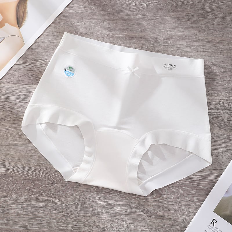 Дамски бикини с средна талия, регенерирано целулозно влакно, памучна чатална подплата, дишащи, антибактериални, бързосъхнещи