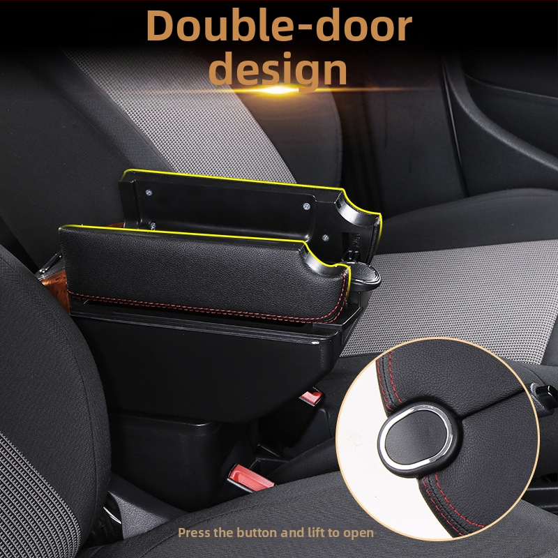 Xinbote stredový lakťový box pre Perodua Myvi, plast, hmotnosť 2,5 kg, prispôsobenie a montážna podpora