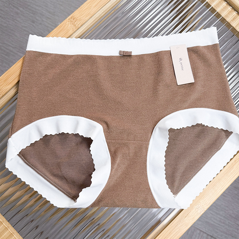 Xiaolan Skirt W021 Ženske gaćice s srednjim pojasom – vlakna regenerirane celuloze + akril + spandeks, obična tkanina, pamuk podstava, oblikovanje, prozračnost