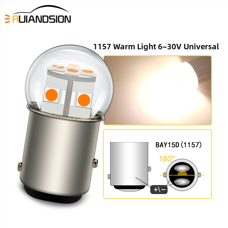 Auto LED svetlo pre smerovanie a cúvacie svetlo, 3030×12 LED, model 1156/1157, 12V, 6W, 6500K