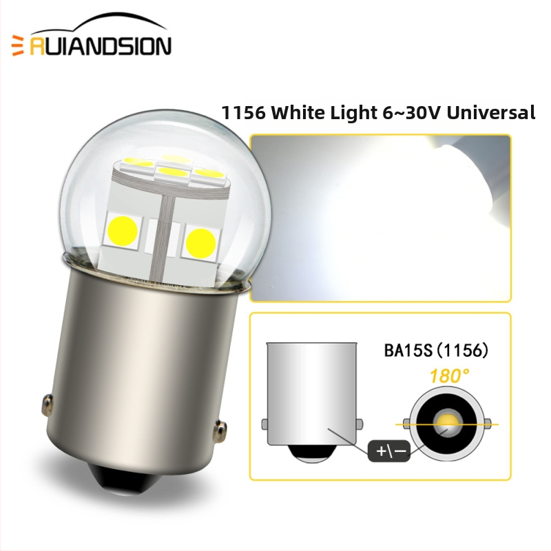 Auto LED svetlo pre smerovanie a cúvacie svetlo, 3030×12 LED, model 1156/1157, 12V, 6W, 6500K