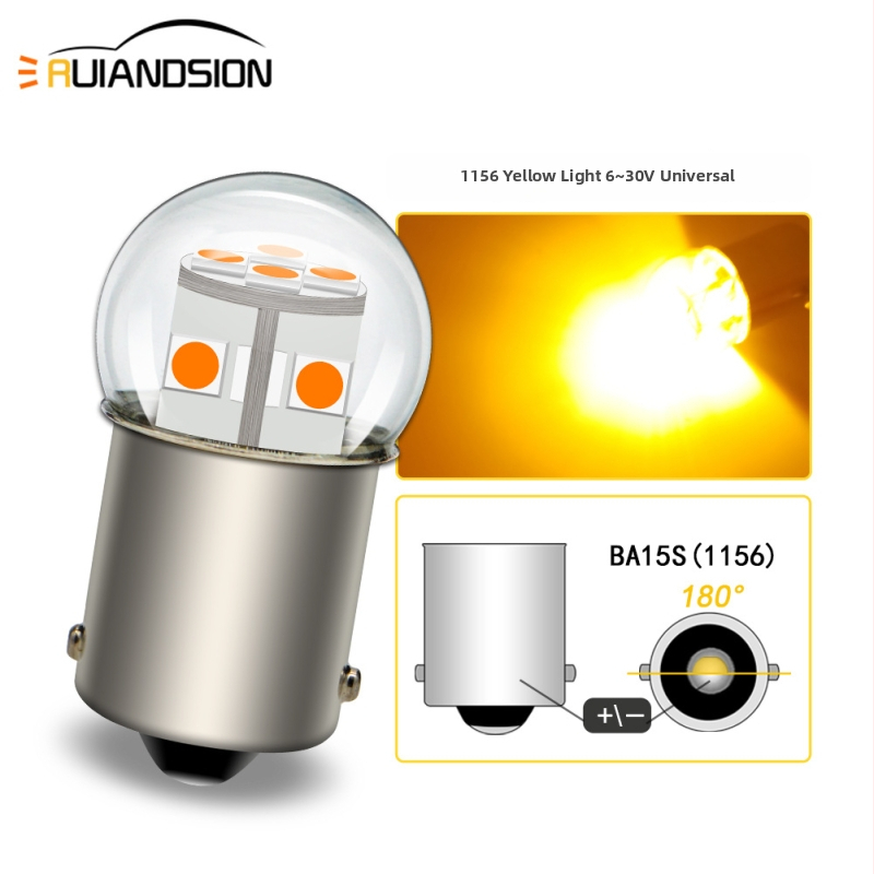 Auto LED svetlo pre smerovanie a cúvacie svetlo, 3030×12 LED, model 1156/1157, 12V, 6W, 6500K