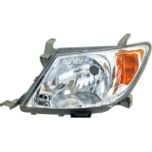 Predné svetlo pre Toyota Hilux – halogénová žiarovka, kryt z plastu/PC/ABS, 60W, životnosť 10000 hodín