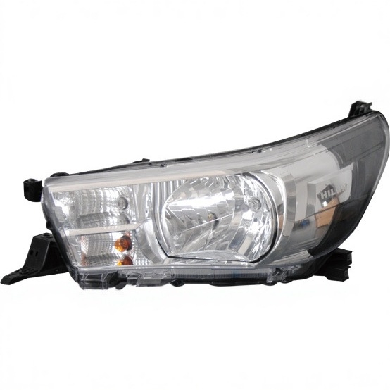 Predné svetlo pre Toyota Hilux – halogénová žiarovka, kryt z plastu/PC/ABS, 60W, životnosť 10000 hodín