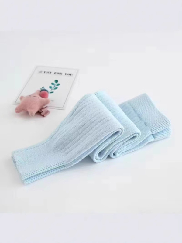 Dječje pamučne pletene hlače, unisex, srednji pojas s elastičnim pojasom, za uzrast 1–3 godine, jesen-zima