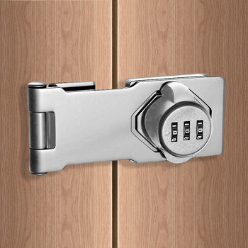 Mechanický zámok s kódom na dvere, zásuvky a skrinky – Buckle combination lock; zinková zliatina; moderný a jednoduchý dizajn