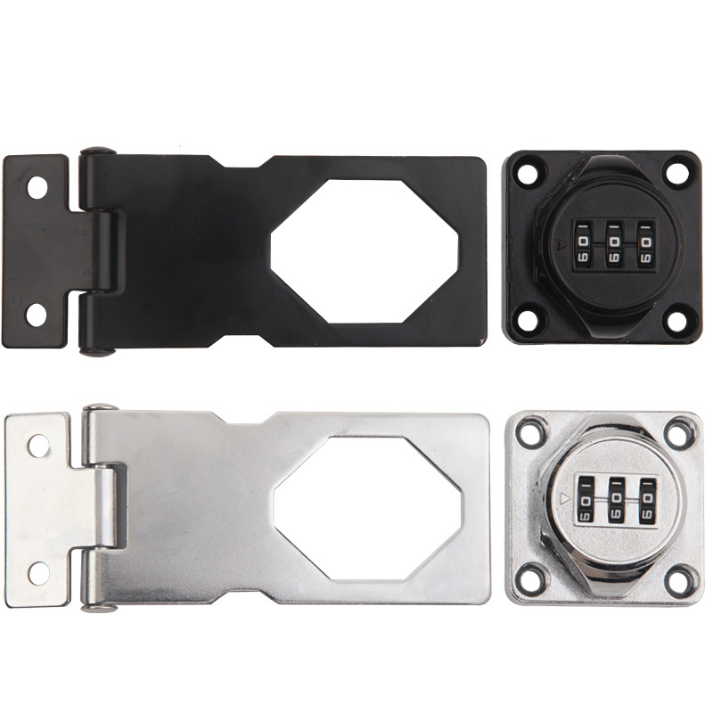 Mechanický zámok s kódom na dvere, zásuvky a skrinky – Buckle combination lock; zinková zliatina; moderný a jednoduchý dizajn