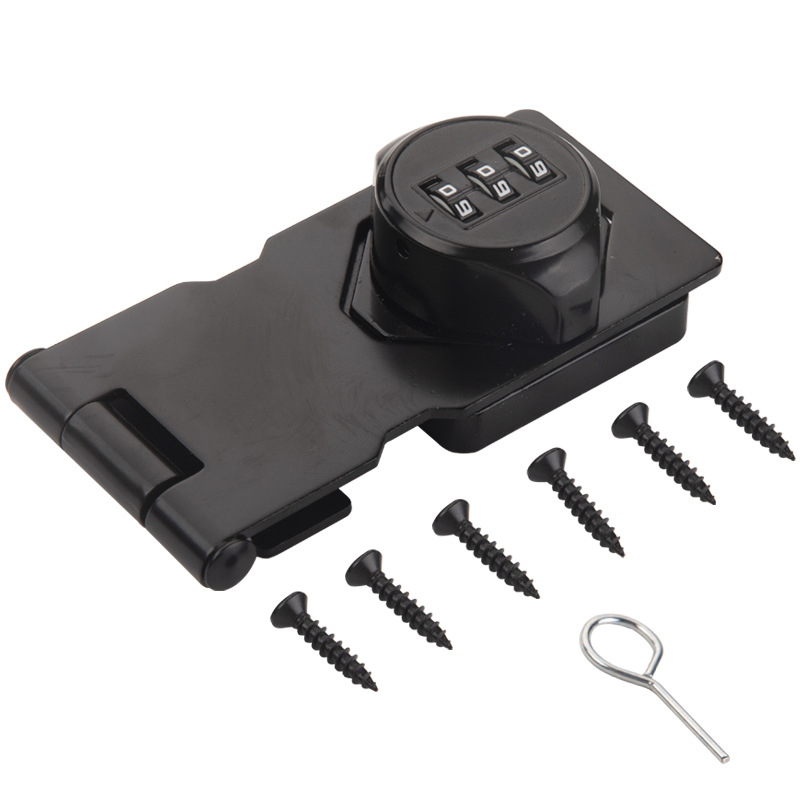 Mechanický zámok s kódom na dvere, zásuvky a skrinky – Buckle combination lock; zinková zliatina; moderný a jednoduchý dizajn