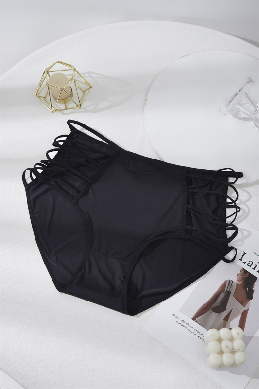 Ženske gaćice Ice Silk, prozračne, s otvorima, visokim strukom, podižu bokove
