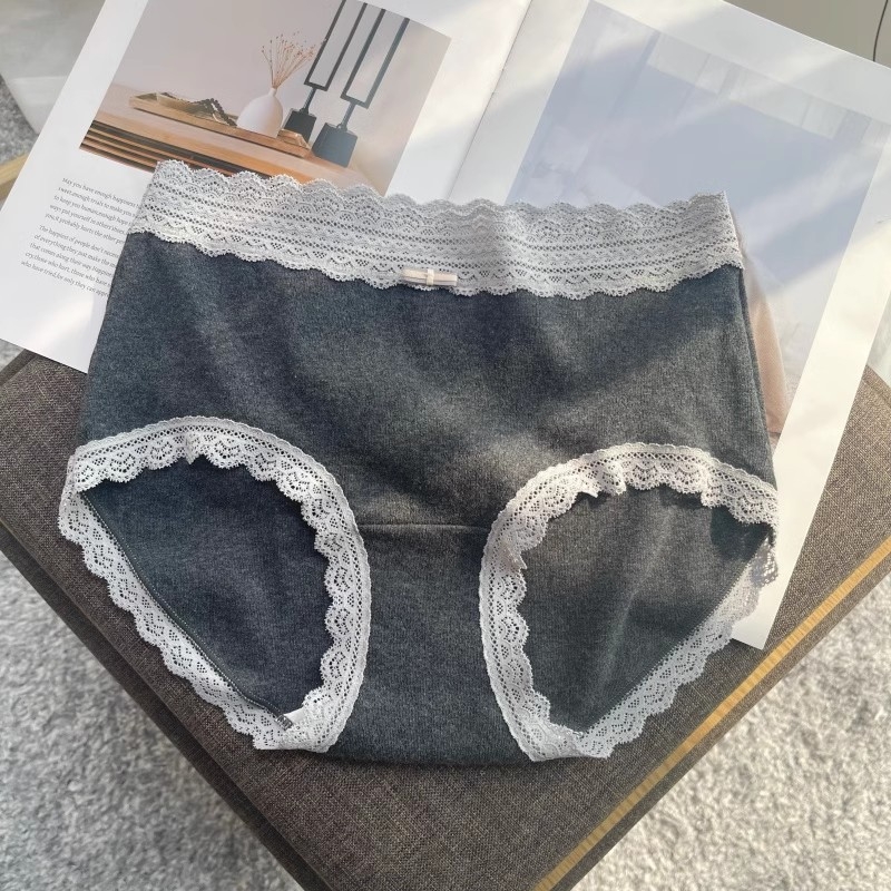 Ženske gaćice od pamuka s visokim strukom, antibakterijske jacquard, bez šavova, glavni materijal 95–100% pamuk, podstava u području prepona 100% pamuk