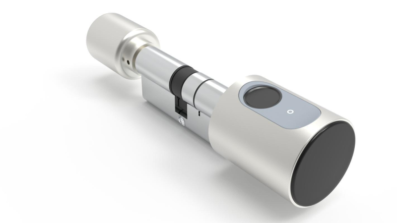 Încuietoare inteligentă pentru casă cu nucleu compact, control de la distanță prin APP Bluetooth, amprentă, card, cheie mecanică — Brand O'TU, baterie CR123A