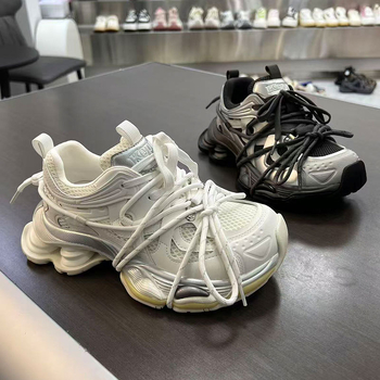 Ženske tenisice s debelim potplatom, stil Dad Shoes, za četiri sezone — okrugli vrh, srednje visina pete 3–5 cm, visoko čelo 3–7 cm, gornji dio od teleće kože + tkanina, uložak EVA