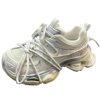 Ženske tenisice s debelim potplatom, stil Dad Shoes, za četiri sezone — okrugli vrh, srednje visina pete 3–5 cm, visoko čelo 3–7 cm, gornji dio od teleće kože + tkanina, uložak EVA