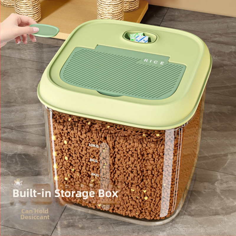 Δοχείο Αποθήκευσης Τροφής Κατοικίδιων, πλαστικό, 3–4 L χωρητικότητα, ανθεκτικό στην υγρασία, αποθήκευση Freeze-Dried σνακ