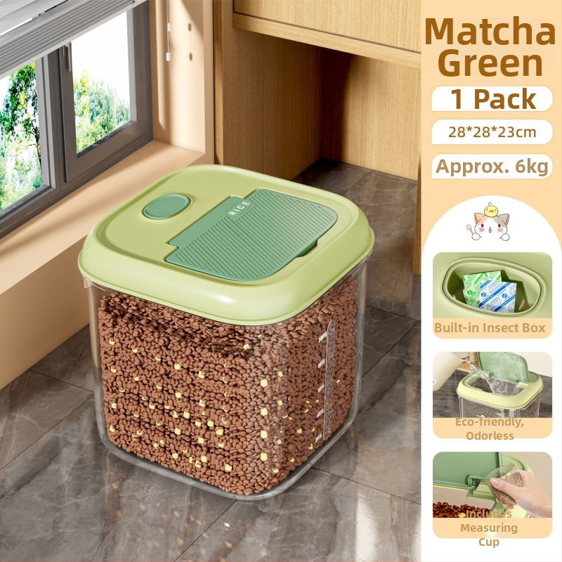 Δοχείο Αποθήκευσης Τροφής Κατοικίδιων, πλαστικό, 3–4 L χωρητικότητα, ανθεκτικό στην υγρασία, αποθήκευση Freeze-Dried σνακ