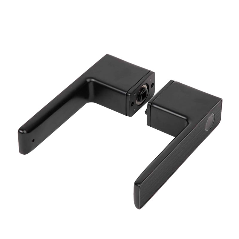 Pametna brava za unutarnja vrata s otiskom prsta i lozinkom, model N10; pohranjuje 100 otisaka prstiju; više od 100000 otključavanja; vrijeme skeniranja ispod 0.1 s; lažno prihvaćanje <0.00004; radna temperatura -20°C do 80°C.