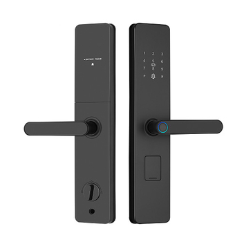 K-10 Okos biometrikus zár ujjlenyomat-olvasóval bejárati ajtókhoz — 50 ujjlenyomat tárolása; szkennelési idő <0.01 s; hamis felismerés <0.01; hamis elutasítás <0.01