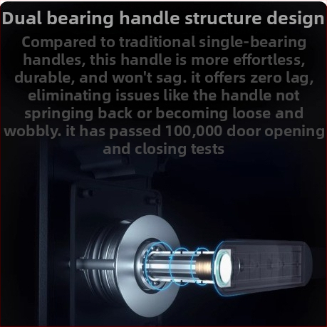 K-10 Okos biometrikus zár ujjlenyomat-olvasóval bejárati ajtókhoz — 50 ujjlenyomat tárolása; szkennelési idő <0.01 s; hamis felismerés <0.01; hamis elutasítás <0.01