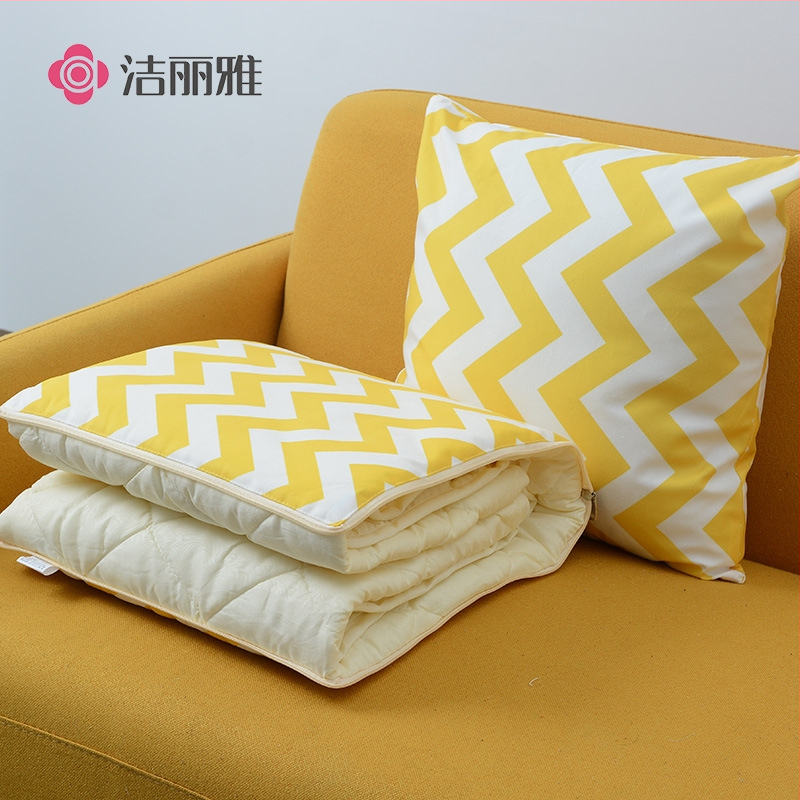 Grace Geometrický vzor – dvojité využitie vankúš a prikrývka, s povlakom na vankúš