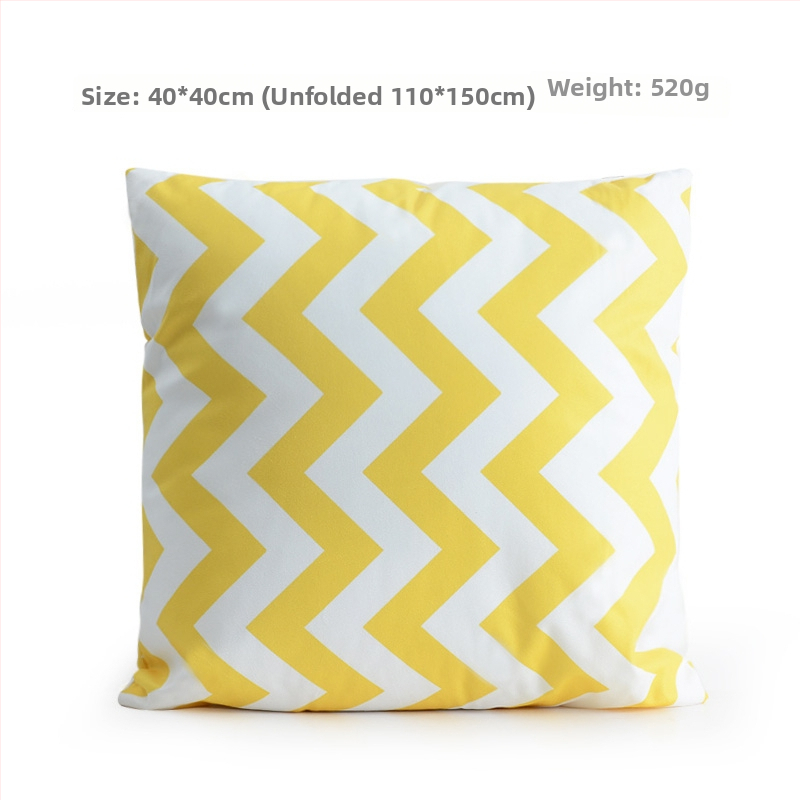 Grace Geometrický vzor – dvojité využitie vankúš a prikrývka, s povlakom na vankúš