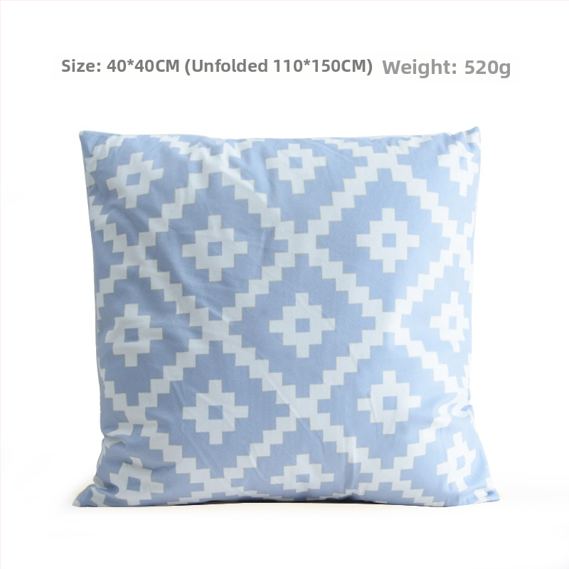 Grace Geometrický vzor – dvojité využitie vankúš a prikrývka, s povlakom na vankúš