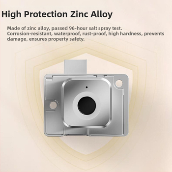 Inteligentný zámok na zásuvku s odtlačkom prsta pre domáce použitie, skriňa a kancelárske archívy; Model: 138-1a-Fu; Materiál: zliatina zinku/ABS; Značka: Little Doctor; Štýl: moderný minimalistický