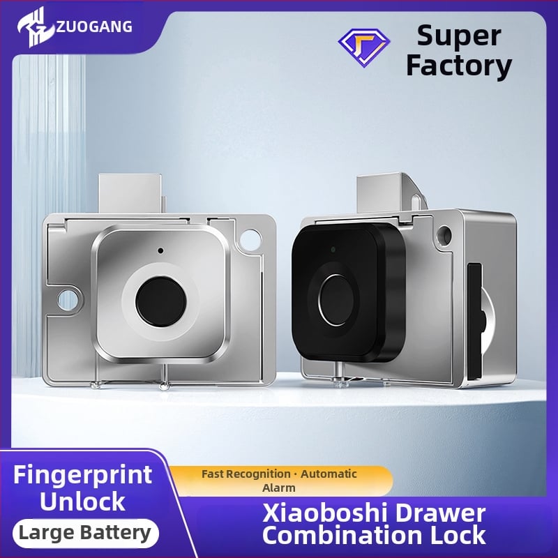 Inteligentný zámok na zásuvku s odtlačkom prsta pre domáce použitie, skriňa a kancelárske archívy; Model: 138-1a-Fu; Materiál: zliatina zinku/ABS; Značka: Little Doctor; Štýl: moderný minimalistický