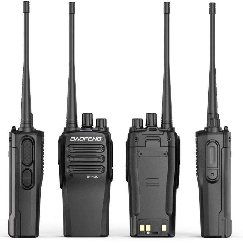 Baofeng ručni radio BF-1904/1909/AD1901D: 430-440 MHz, 5 W, 16 kanala, domet 5-10 km, baterija 4200 mAh