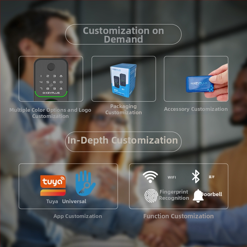Pametna brava za vrata D1 s Alexa glasovnom upravom, otisak prsta, lozinka, čitač kartica i daljinsko otključavanje — Pohrana otisaka 100, Vrijeme skeniranja 0,1 s, Lažno prepoznavanje 0,01%, Lažno odbacivanje 0,0001%