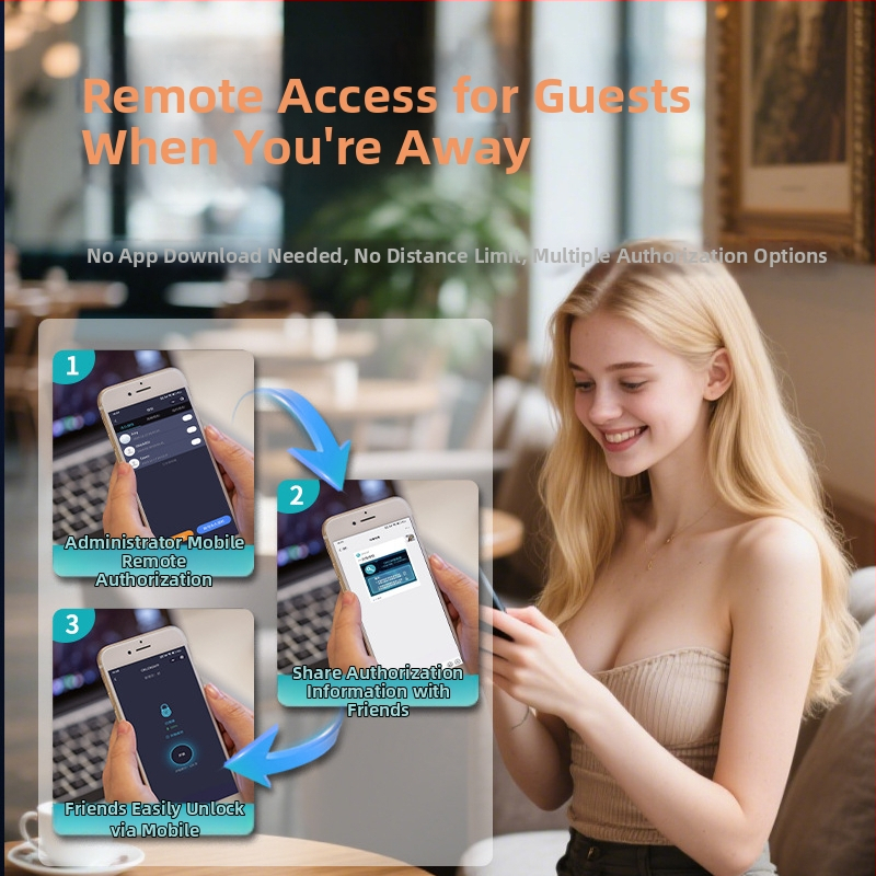 OKLOK BL20FB Zámok na sklenené dvere s odtlačkom prsta – bez vŕtania, digitálne Bluetooth, pre kancelárie/hotely/byty