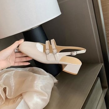 Vintage Mary Jane egypántos szandál nőknek, kerek orr, felső Super Fiber, belső Super Fiber, gumi talp