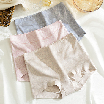 Női magas derekú pamut boxeralsó, plusz méret, felhúzó hatás a csípőn és a has környékén, antibakteriális és légáteresztő