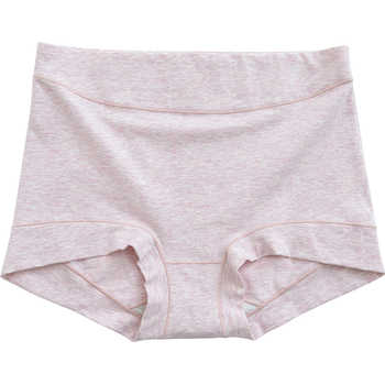 Női magas derekú pamut boxeralsó, plusz méret, felhúzó hatás a csípőn és a has környékén, antibakteriális és légáteresztő