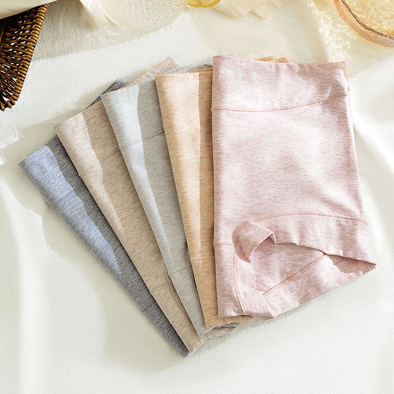 Női magas derekú pamut boxeralsó, plusz méret, felhúzó hatás a csípőn és a has környékén, antibakteriális és légáteresztő