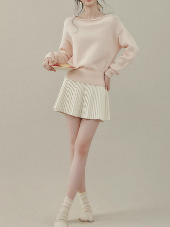 Дамски плетен суитшър с качулка и кръгла яка, дълги ръкави, едноцветна акрилна плетка, женски пуловер