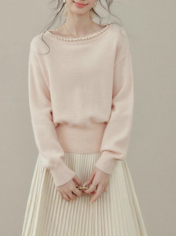 Дамски плетен суитшър с качулка и кръгла яка, дълги ръкави, едноцветна акрилна плетка, женски пуловер