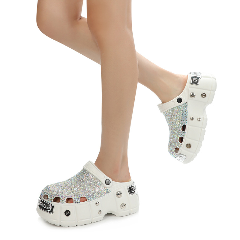 ACILICI Lolita sandale, okrugli vrh, EVA gornji dio, EVA potplat, debeli potplat