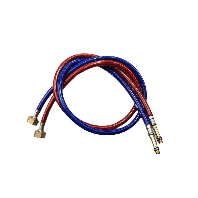 Furtun de intrare apă pentru robinet, furtun metal împletit, rezistent la explozie, Pengling, tub cu acoperire din plastic, material cupru-ocel, 1 MPa