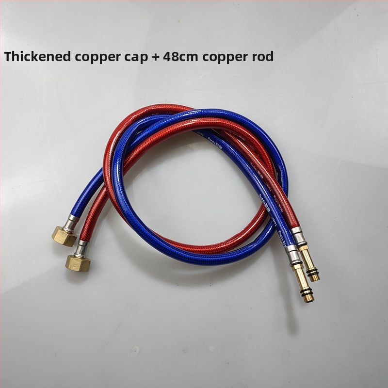 Furtun de intrare apă pentru robinet, furtun metal împletit, rezistent la explozie, Pengling, tub cu acoperire din plastic, material cupru-ocel, 1 MPa