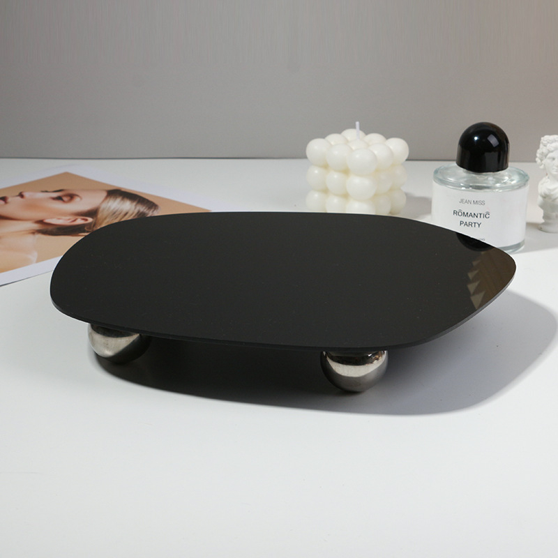 Akrilni pladanj s nepravilnim geometrijskim oblikom — za aromaterapiju i fotografiranje proizvoda, Mirror Shadow 1212228 (2021)