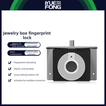 Smart zámok na šperkovnicu s otlačkom prsta, model DWS9, zliatina zinku + ABS, Guangdong Fengmai's, moderný minimalistický dizajn